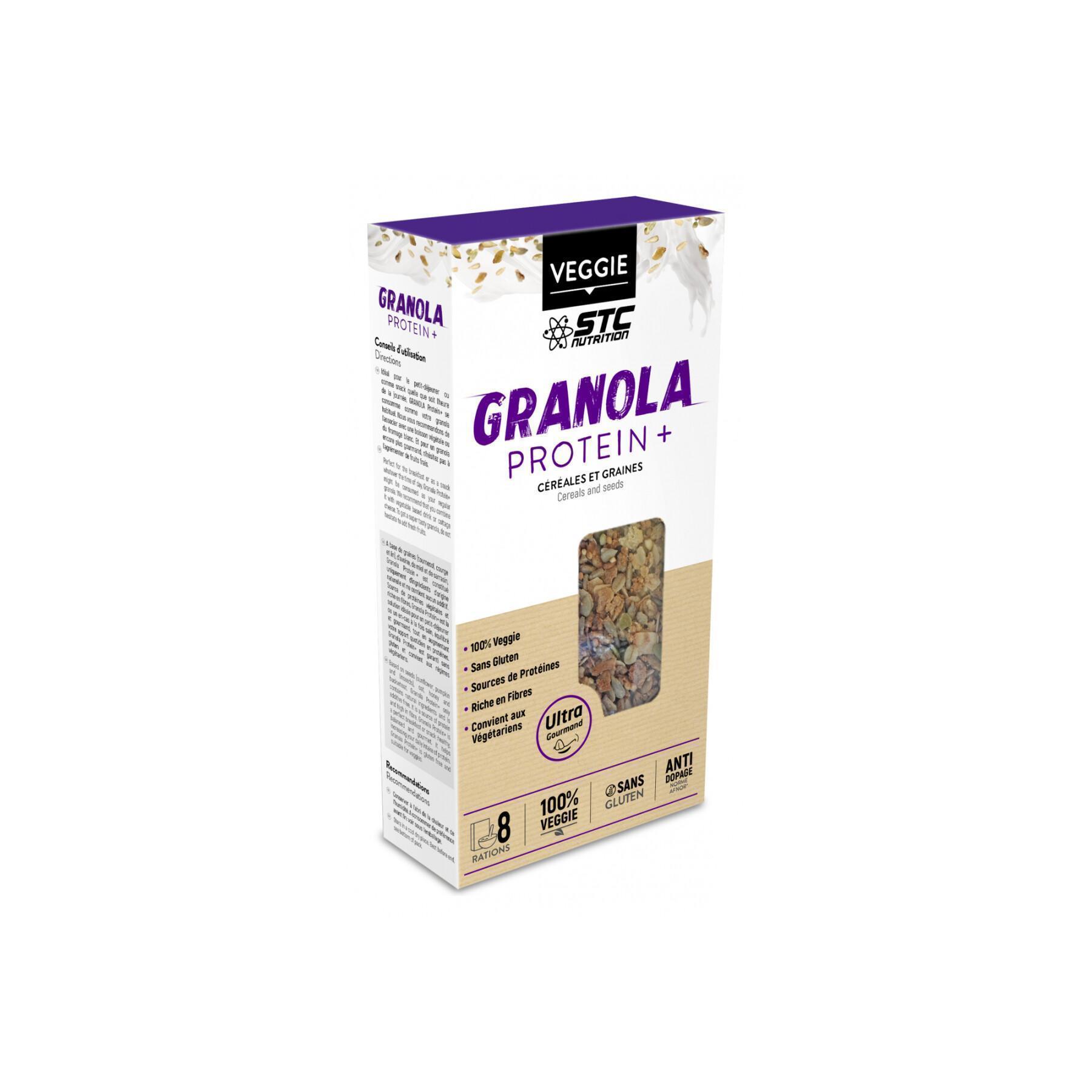 Proteína de granola+ STC Nutrition céreales & graines - 452g