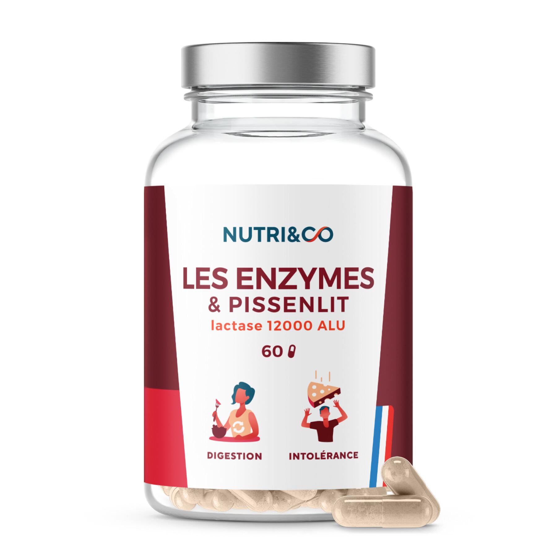 Complemento alimenticio para la digestión Nutri&Co Les Enzymes & Pissenlit - 60 gélules