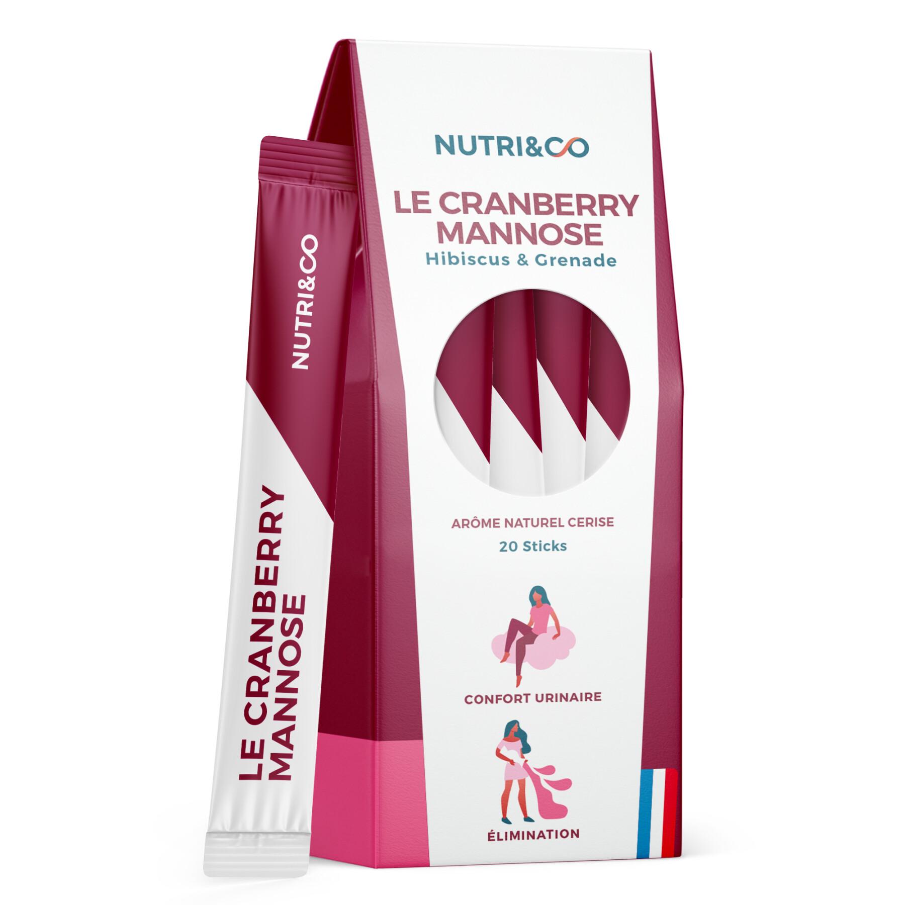 Complemento alimenticio para el confort urinario Nutri&Co Le Cranberry Mannose - 20 sticks