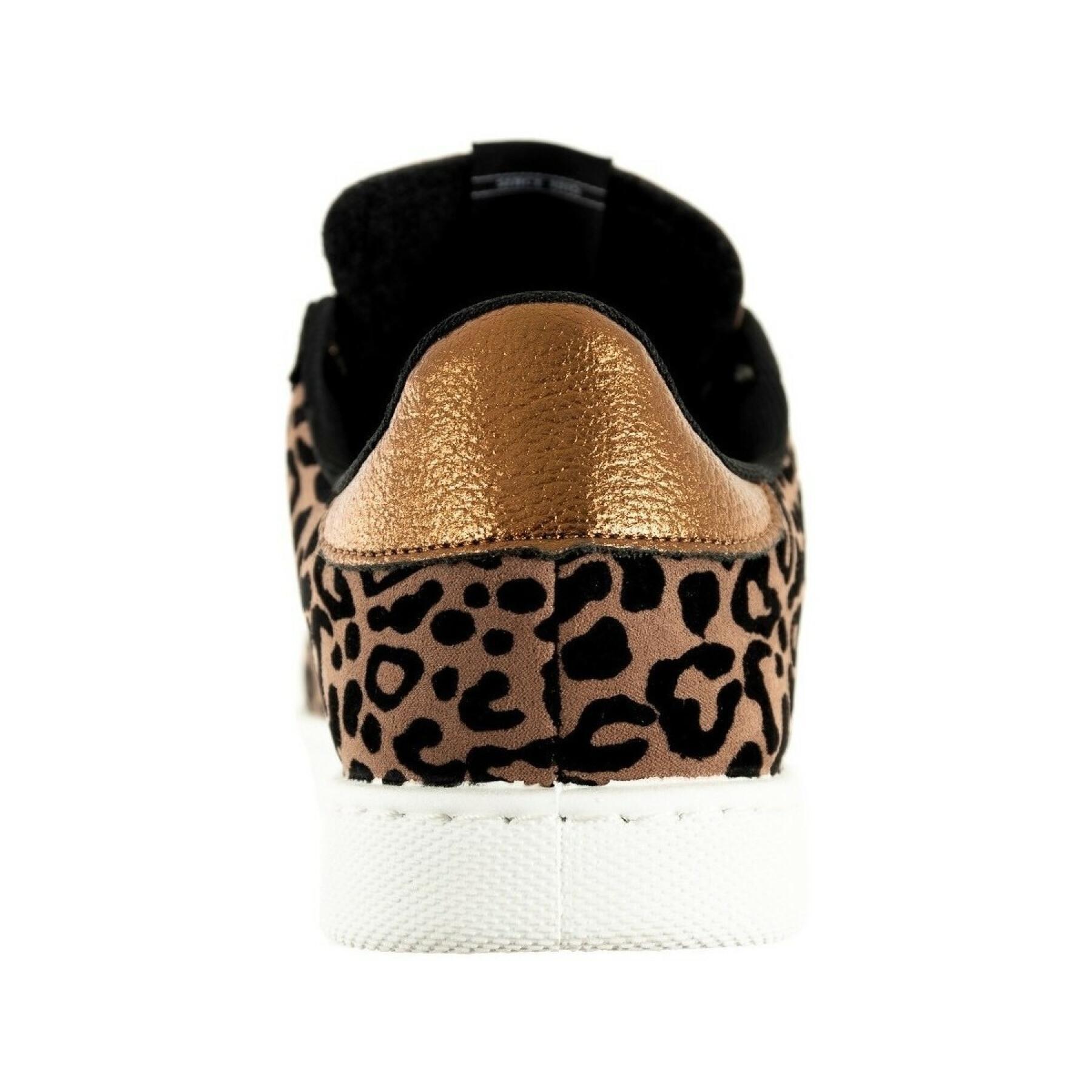 Zapatos de mujer Victoria tennis leopardo/metal