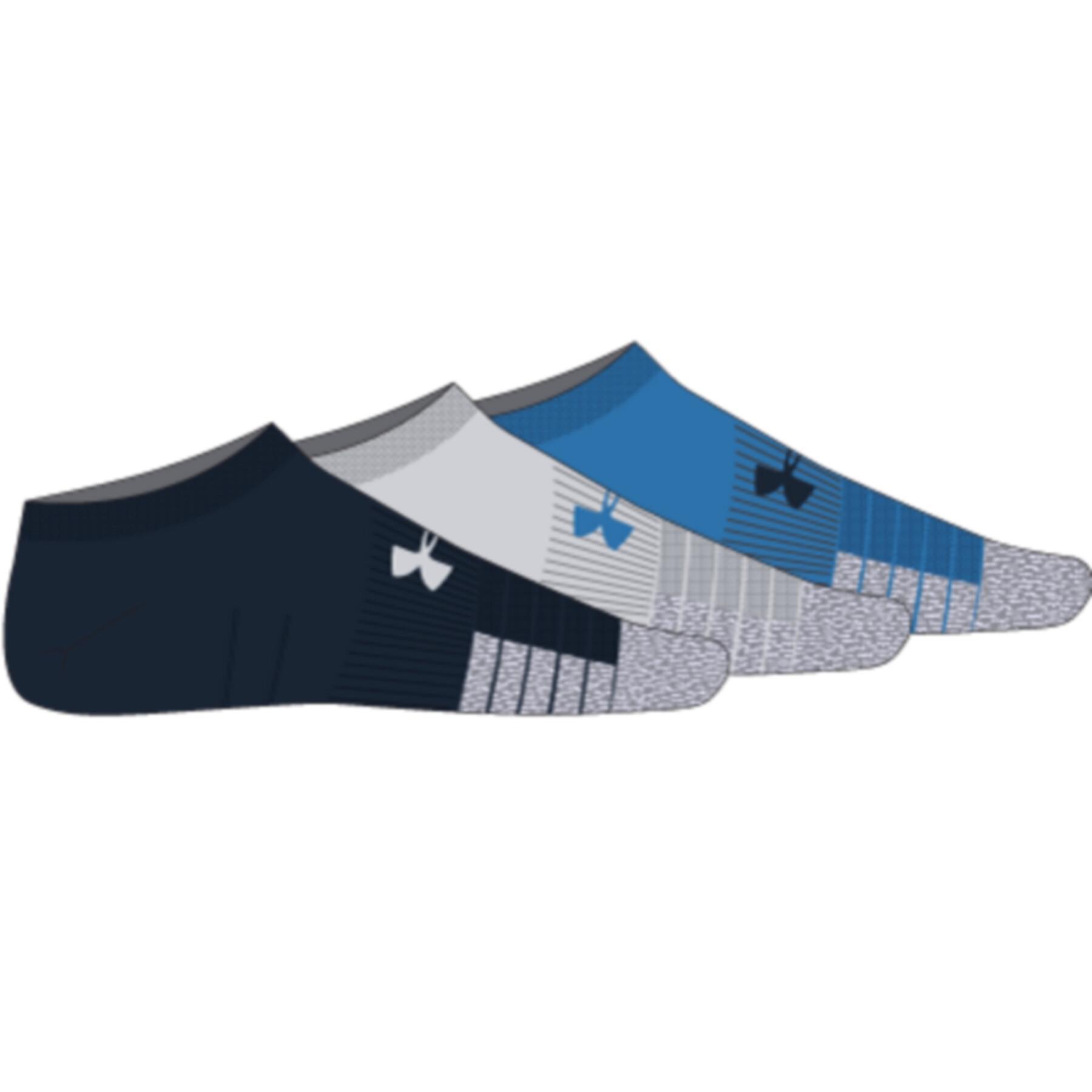 Calcetines invisibles Under Armour HeatGear® (pack of 3)