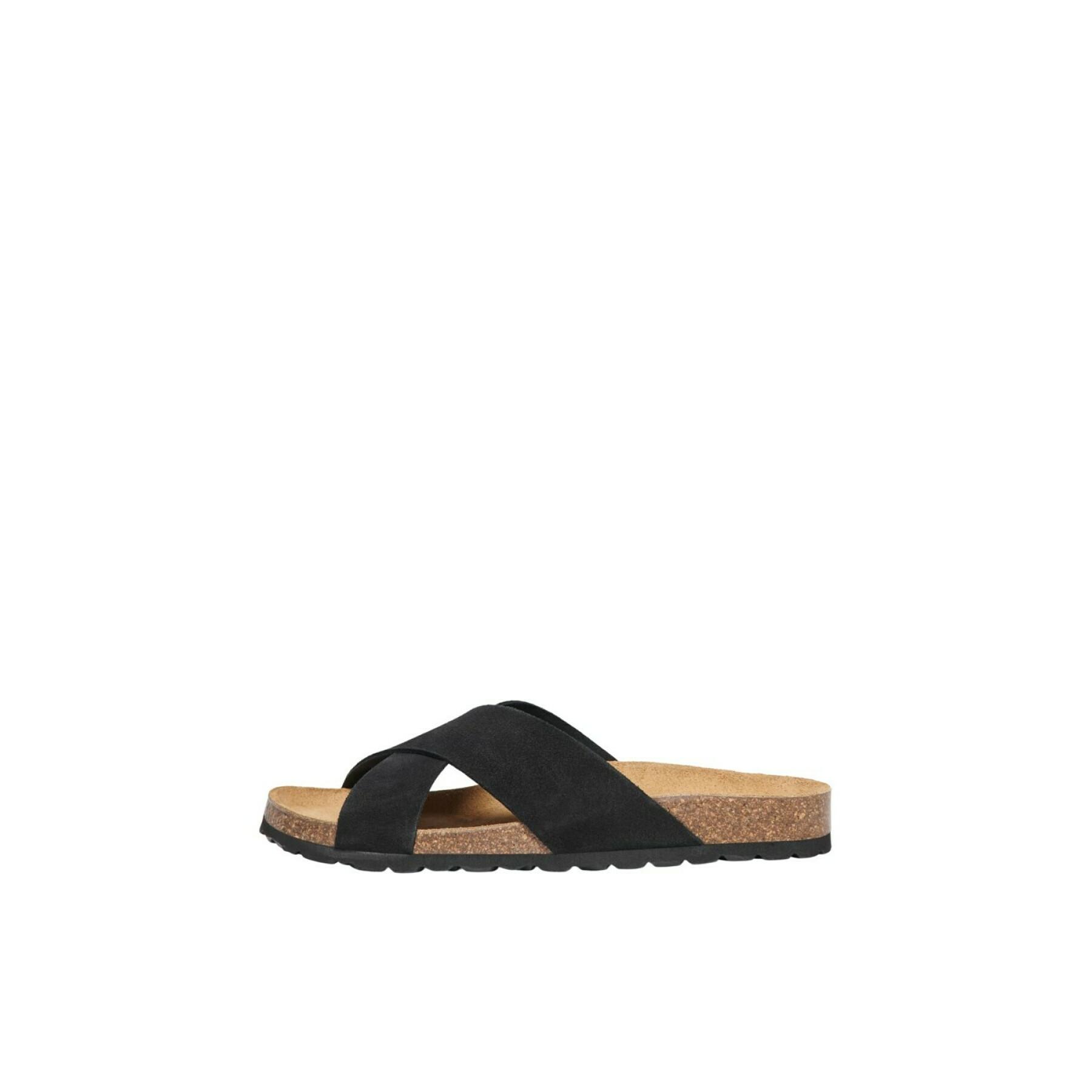 Sandalias de mujer Only Suede Slip On