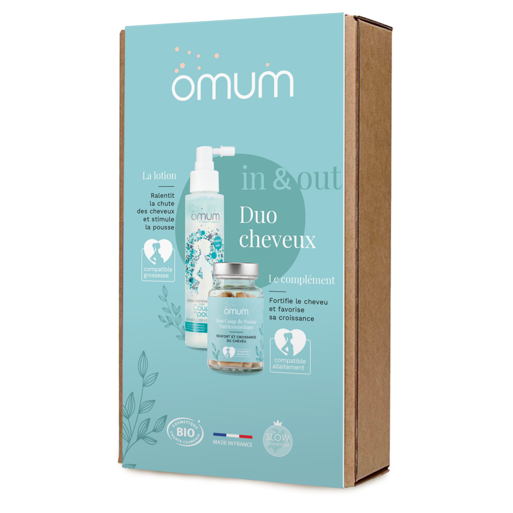 Complemento alimenticio para mujeres Omum New Coffret In&Out Cheveu