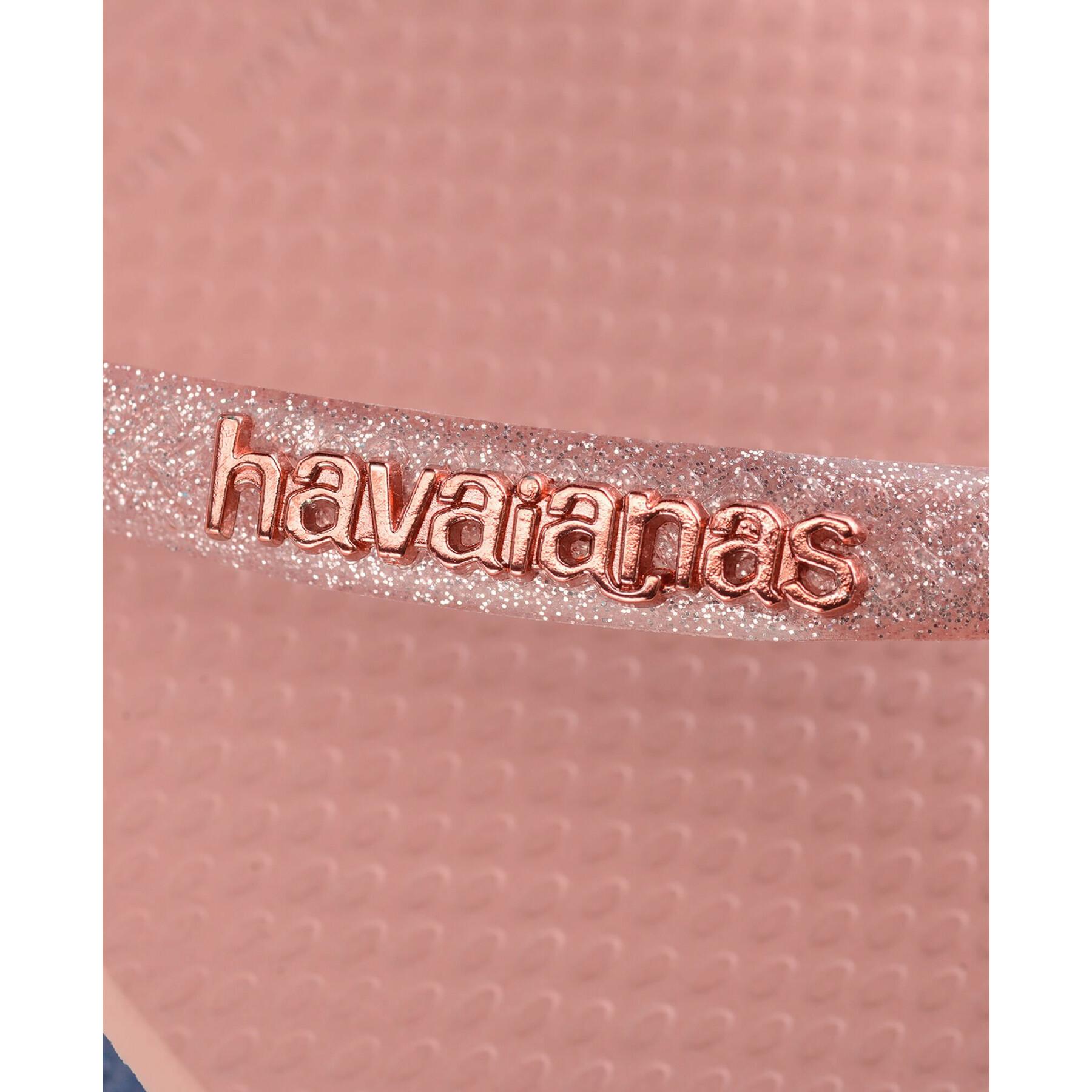 Chanclas de mujer Havaianas Slim Logo Metallic