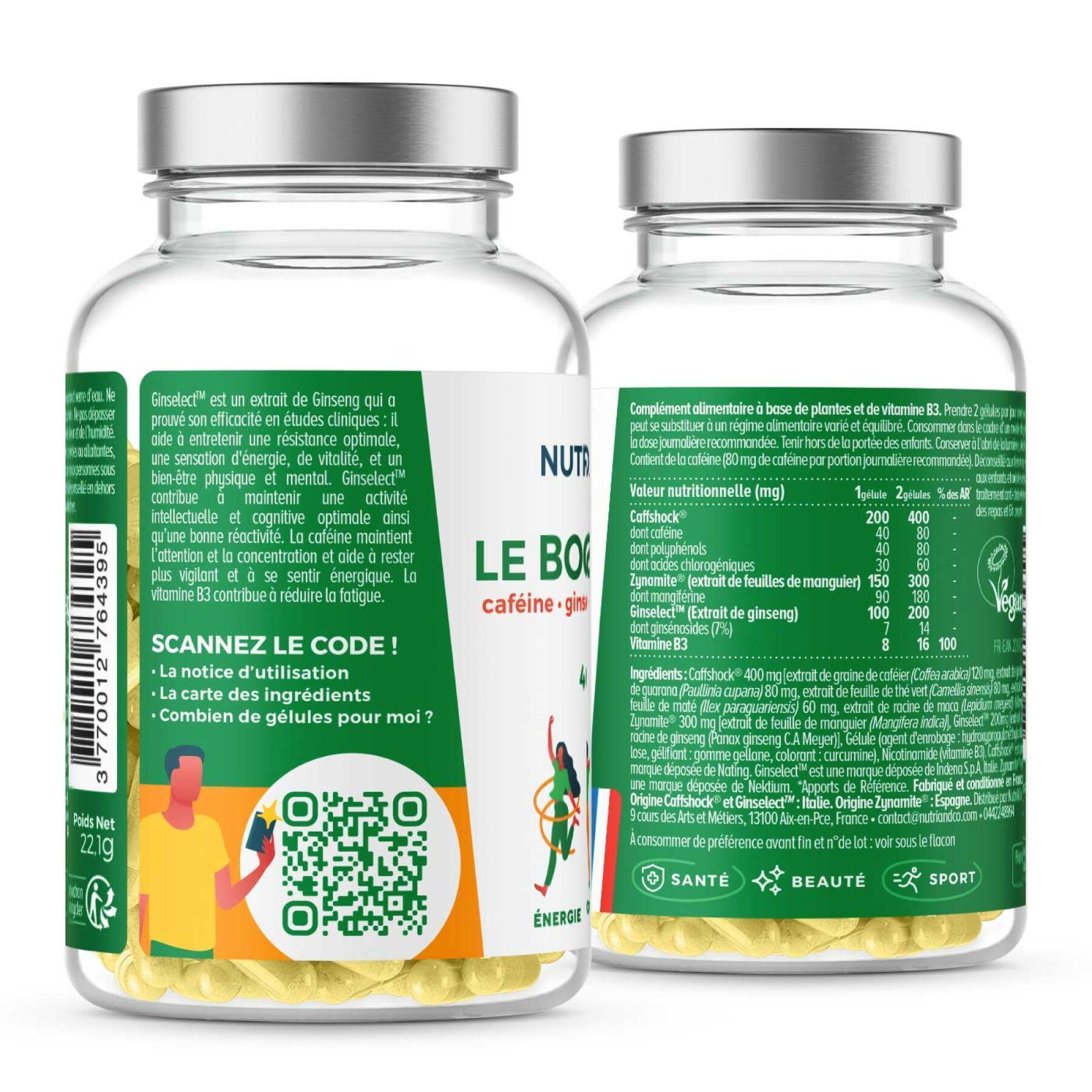 Complemento alimenticio para la energía Nutri&Co Le Ginsen - 40 gélules