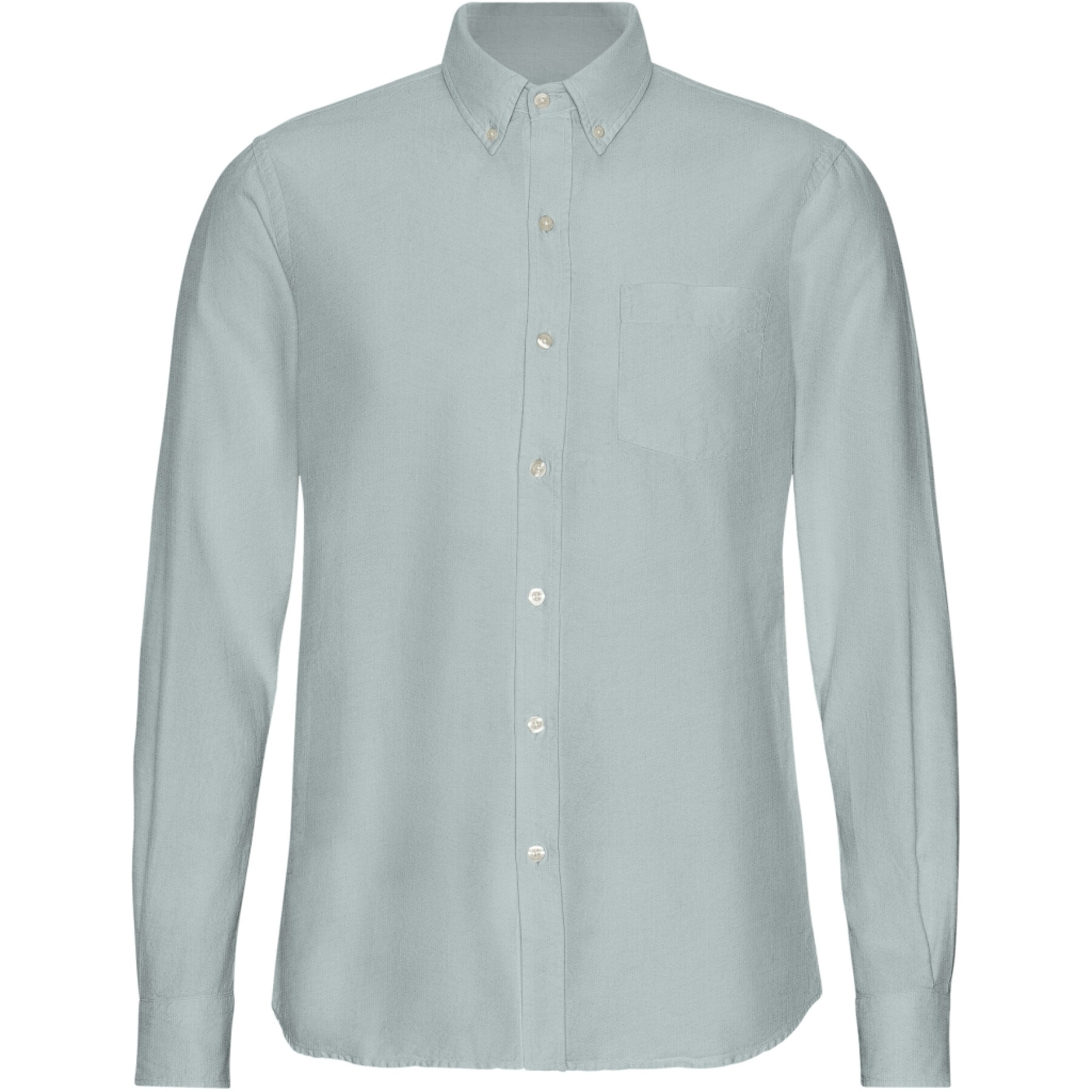 Camisa con botones Colorful Standard Organic Cloudy Grey