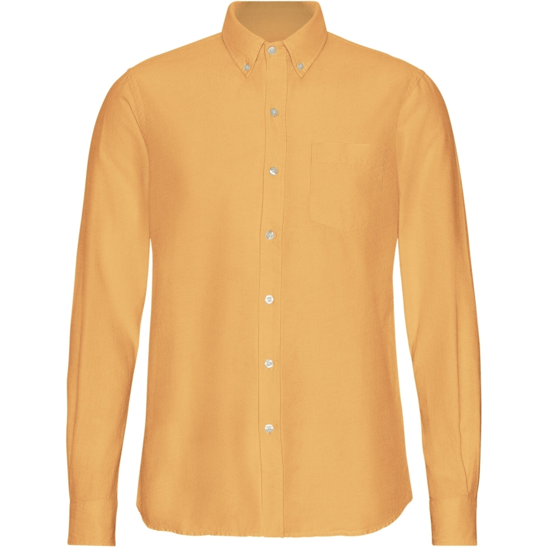 Camisa con botones Colorful Standard Organic Sandstone Orange