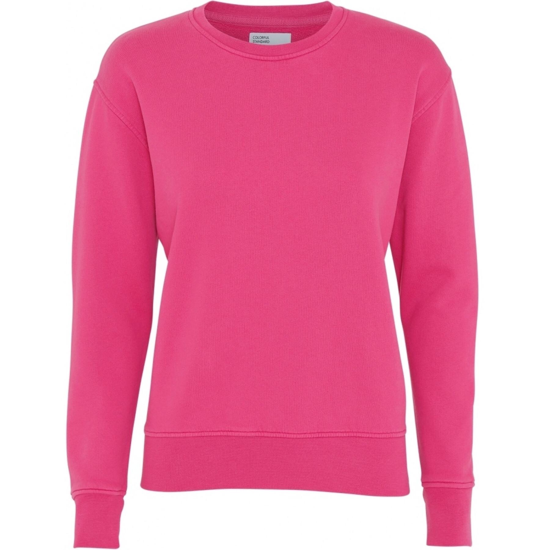 Jersey de cuello redondo para mujer Colorful Standard Classic Organic bubblegum pink