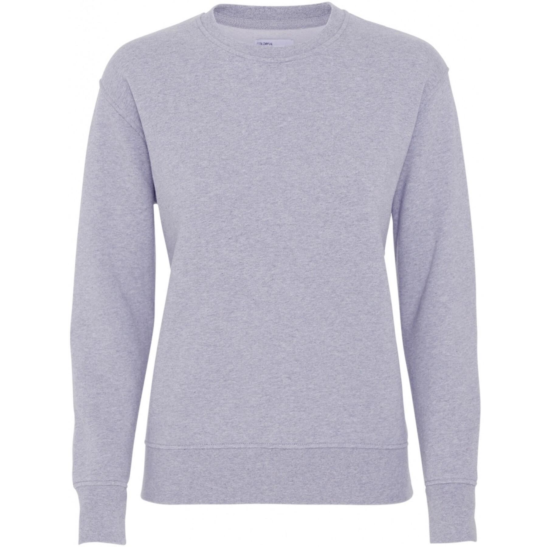Jersey de cuello redondo para mujer Colorful Standard Classic Organic heather grey