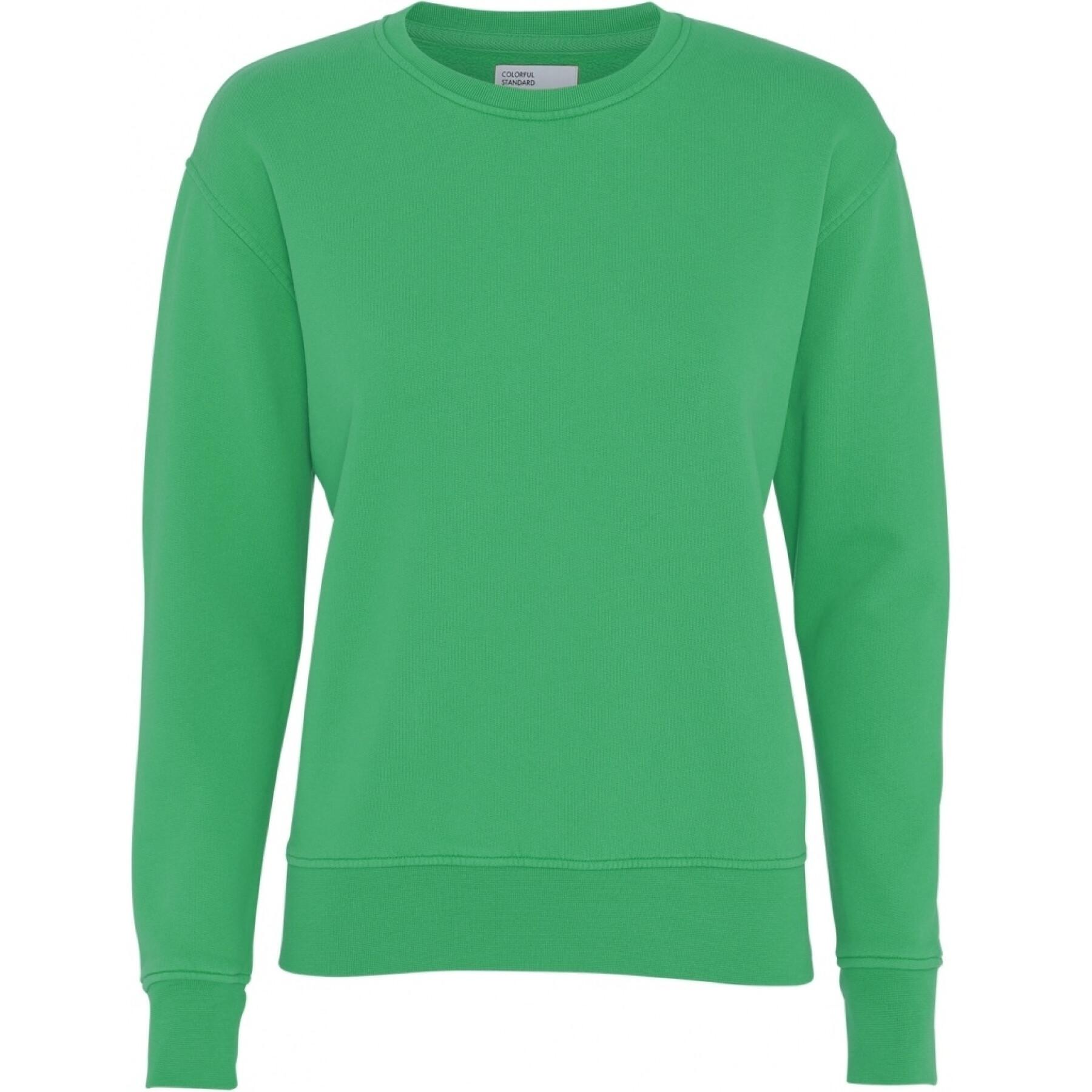 Jersey de cuello redondo para mujer Colorful Standard Classic Organic kelly green