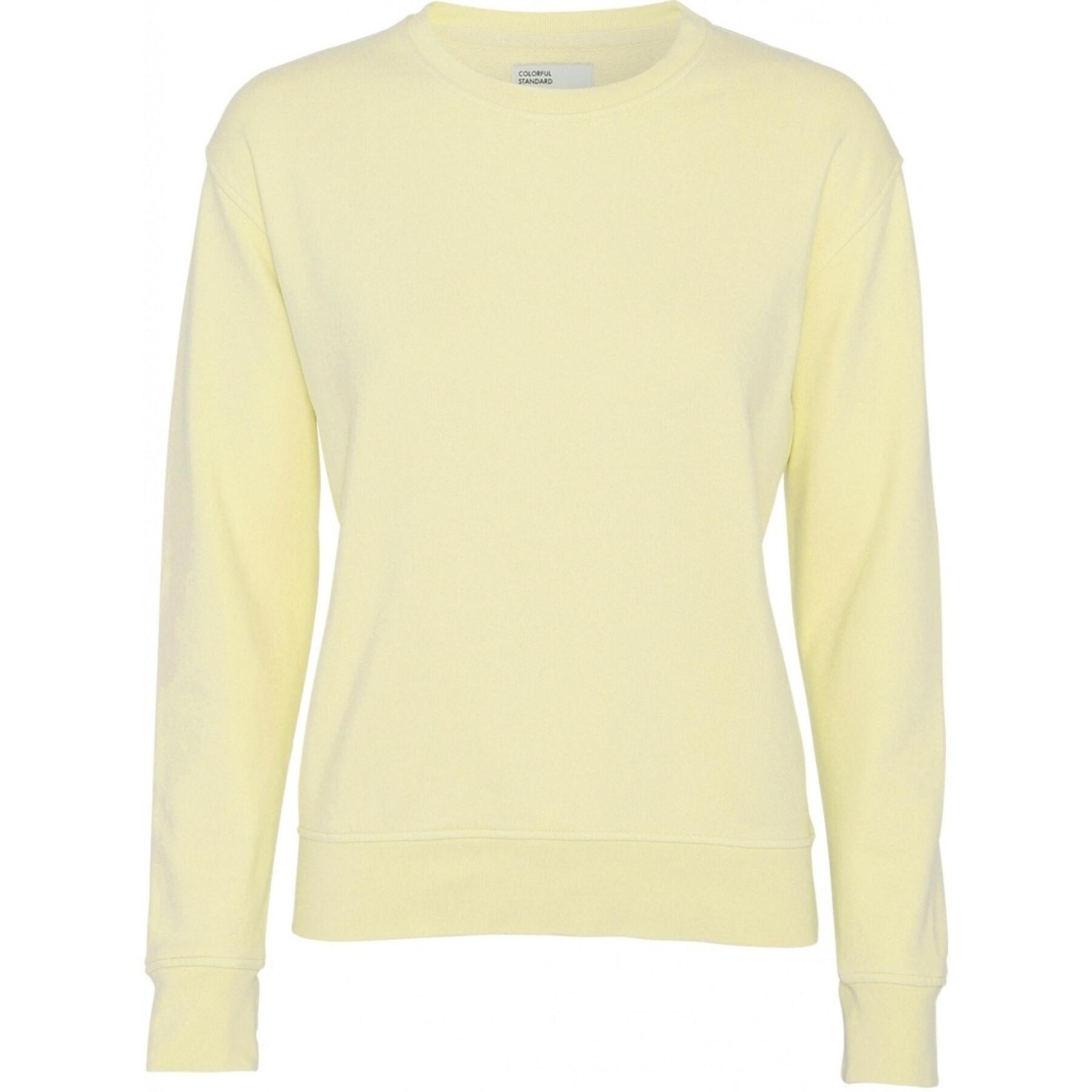 Jersey de cuello redondo para mujer Colorful Standard Classic Organic soft yellow