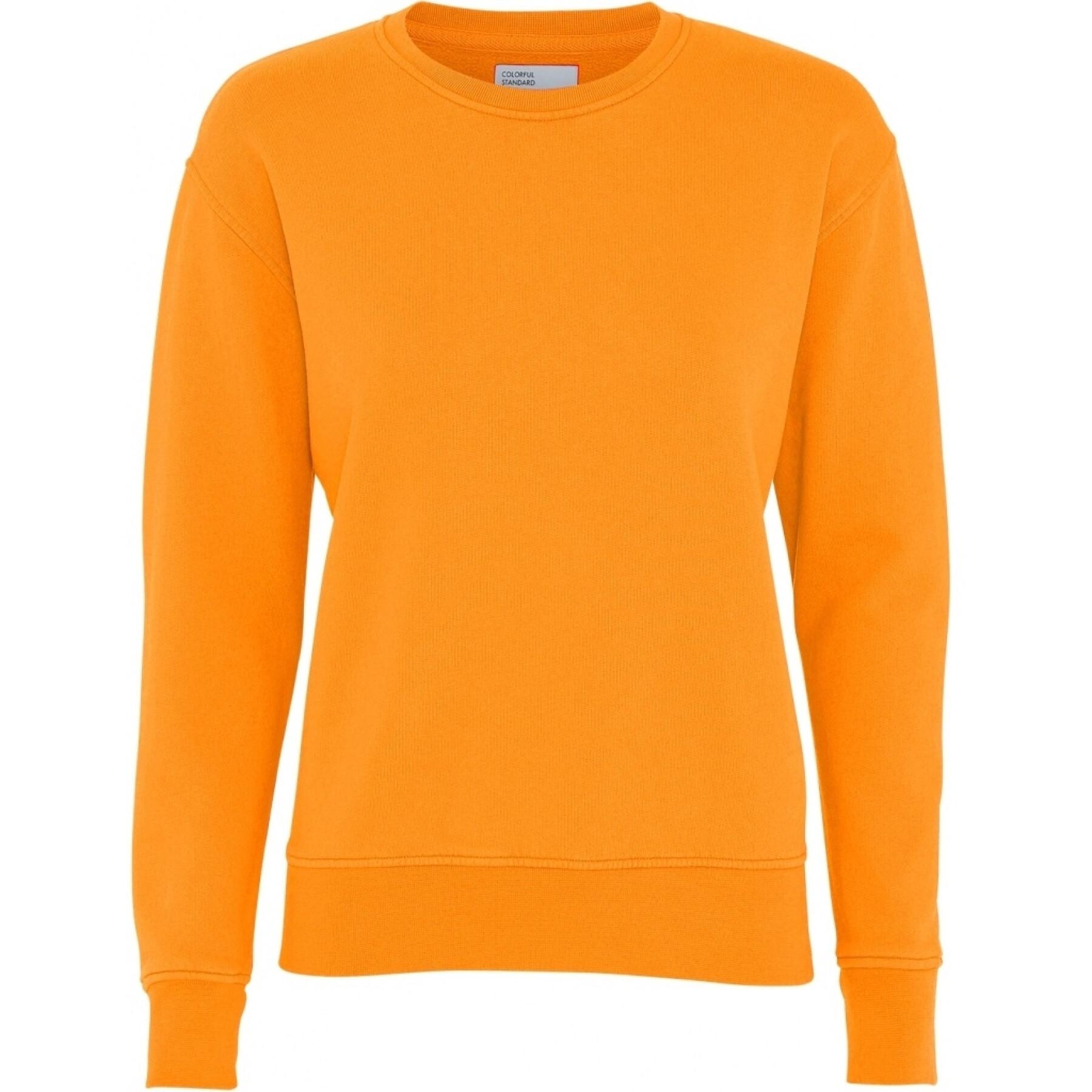 Jersey de cuello redondo para mujer Colorful Standard Classic Organic sunny orange