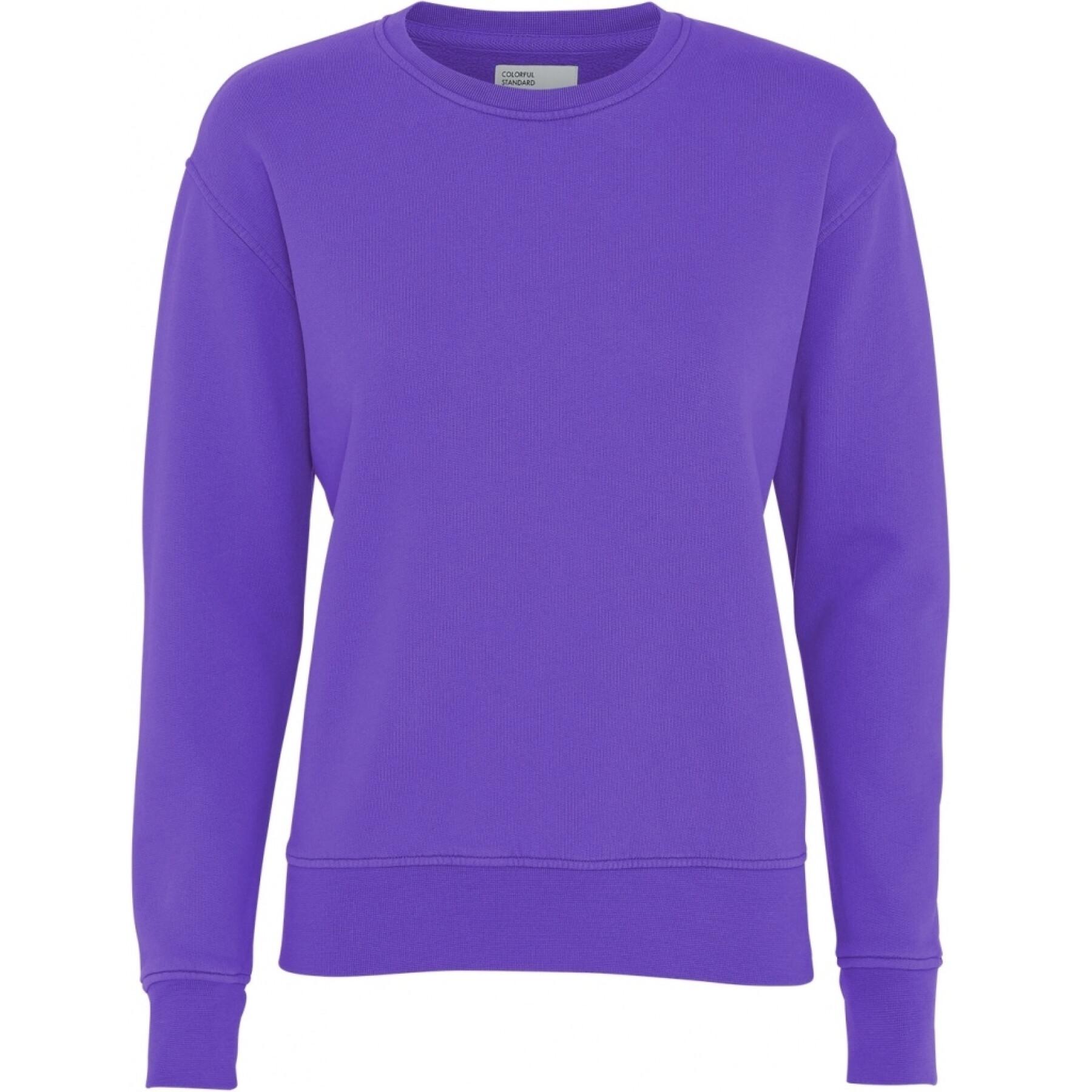 Jersey de cuello redondo para mujer Colorful Standard Classic Organic ultra violet