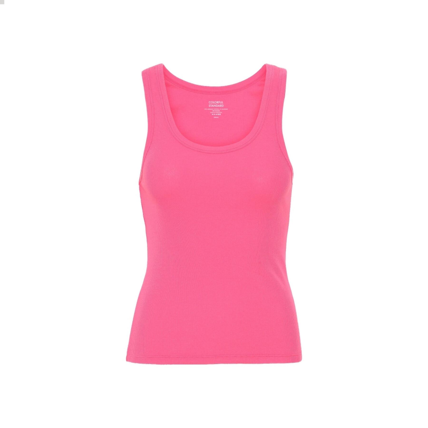 Camiseta de tirantes mujer Colorful Standard Organic bubblegum pink