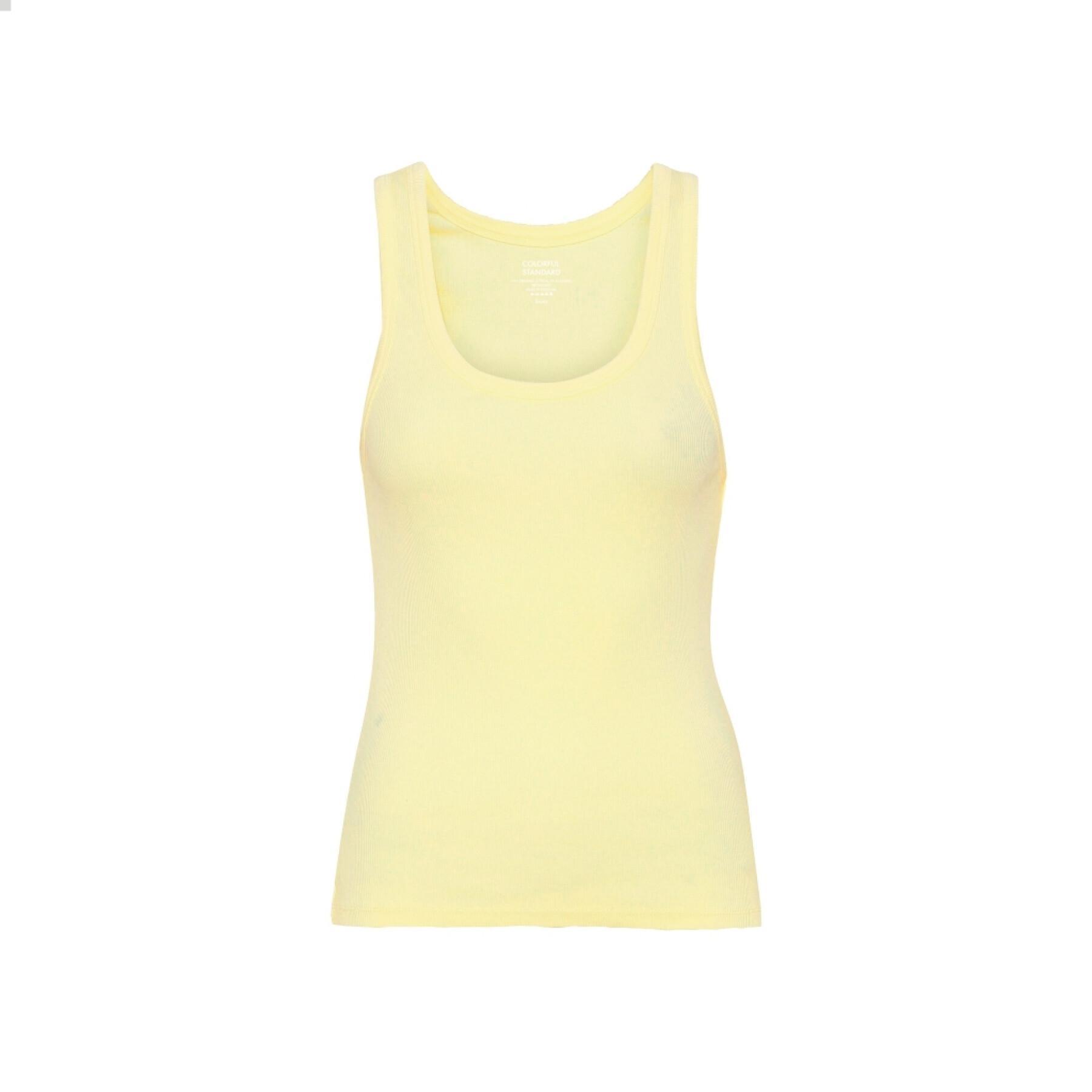 Camiseta de tirantes de mujer Colorful Standard Organic soft yellow