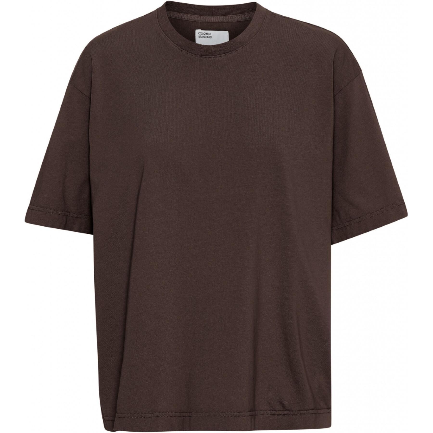 Camiseta de mujer Colorful Standard Organic oversized coffee brown