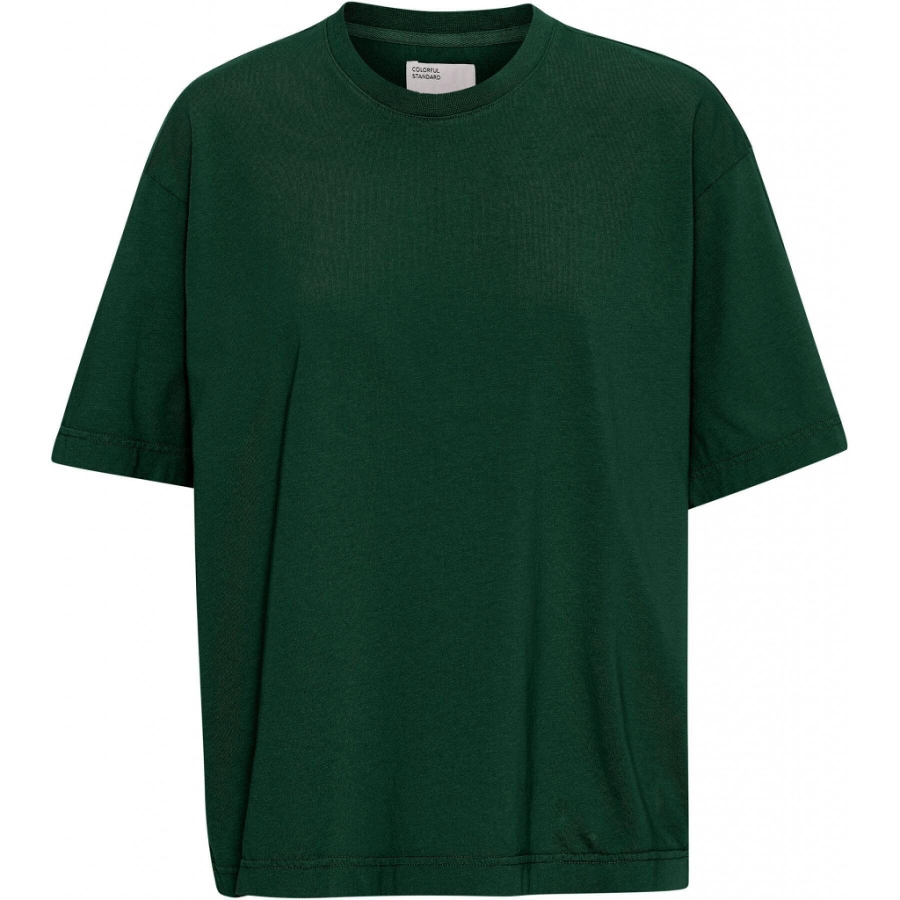 Camiseta de mujer Colorful Standard Organic oversized hunter green