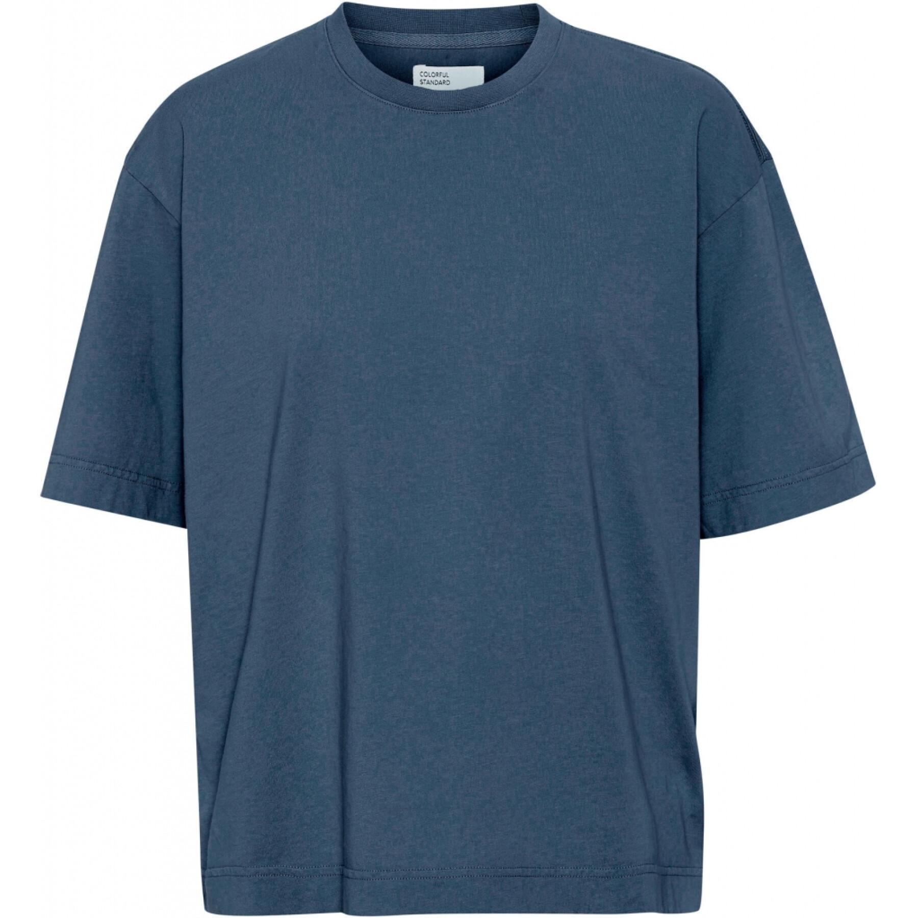Camiseta de mujer Colorful Standard Organic oversized petrol blue
