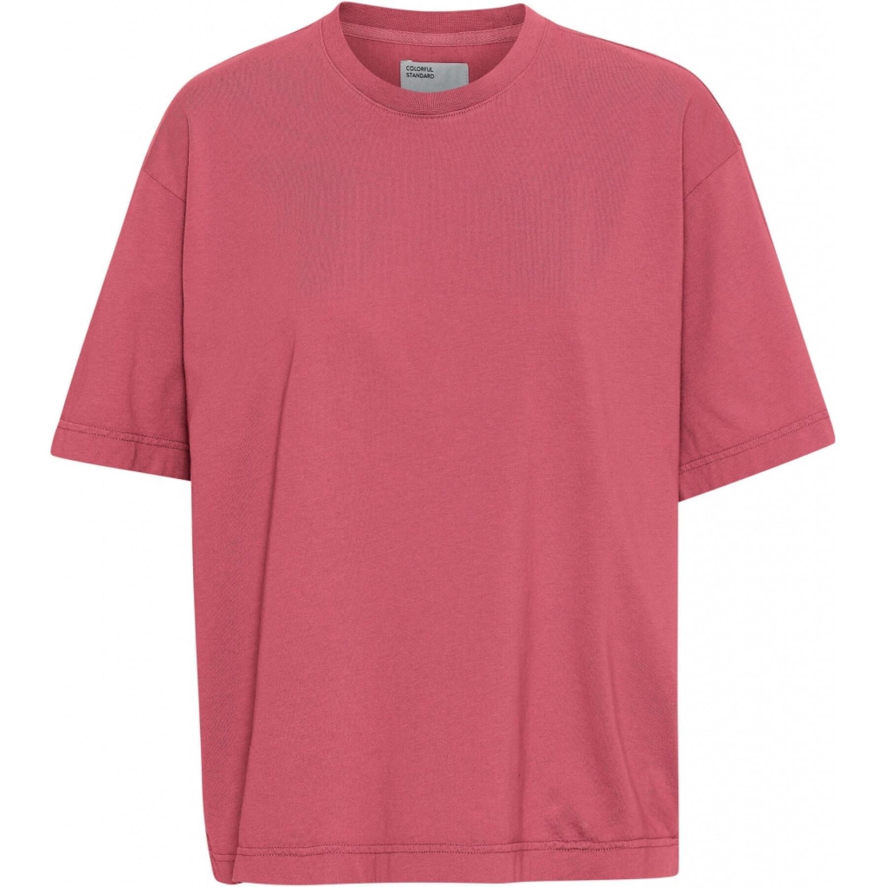 Camiseta de mujer Colorful Standard Organic oversized raspberry pink