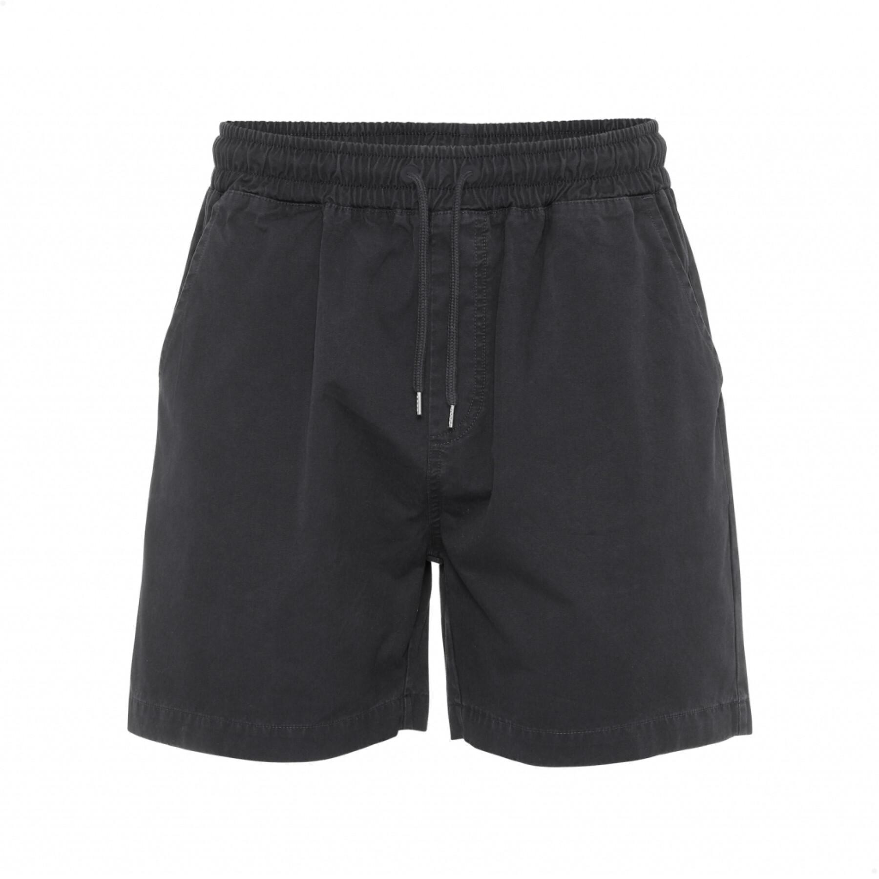 Pantalones cortos de sarga Colorful Standard Organic lava grey