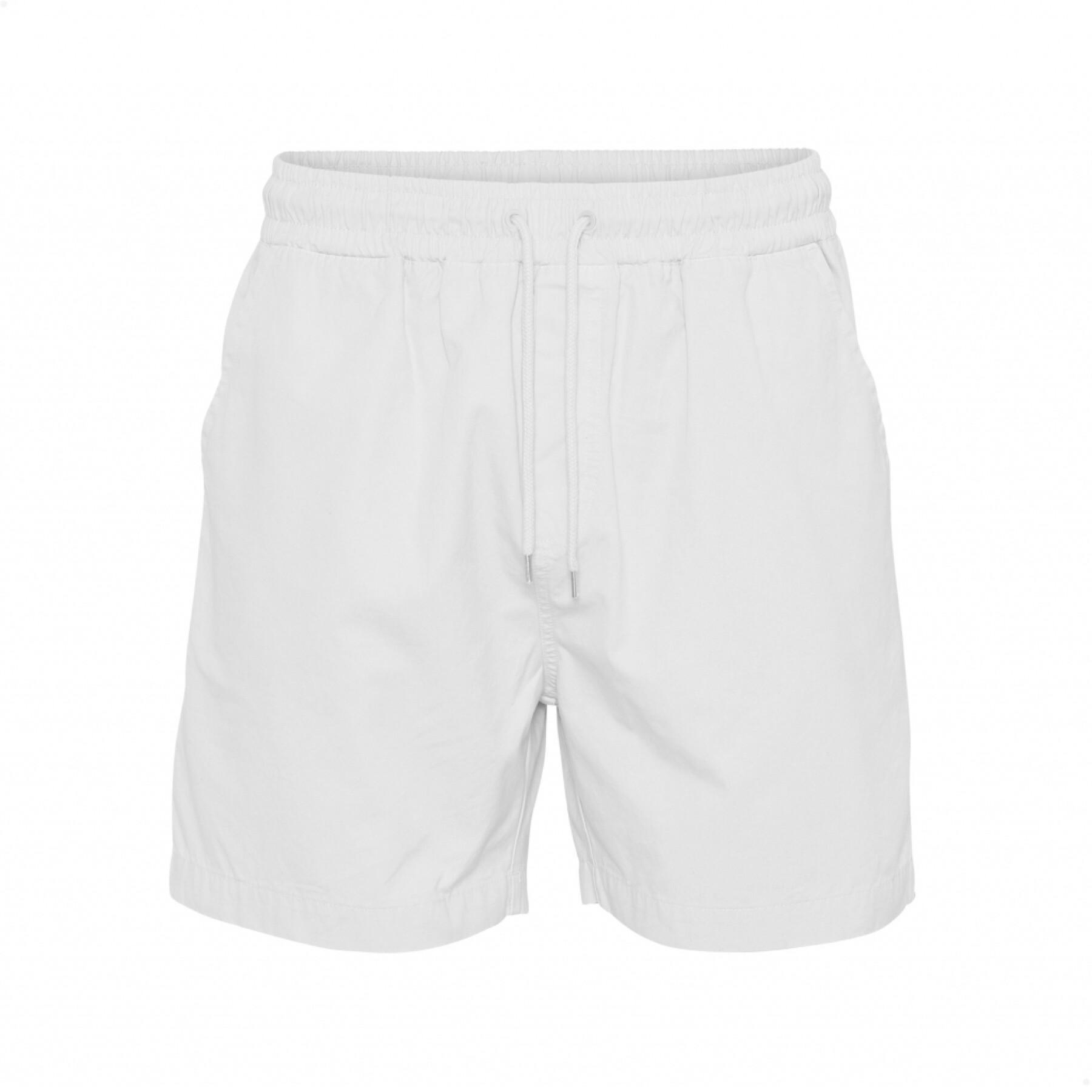 Pantalones cortos de sarga Colorful Standard Organic optical white