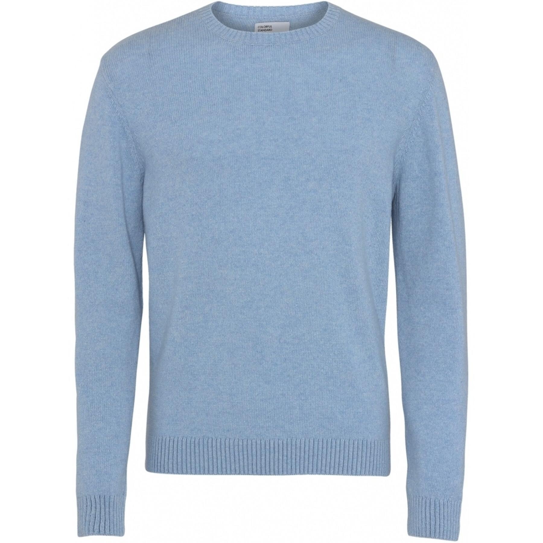 Jersey de lana con cuello redondo Colorful Standard Classic Merino stone blue