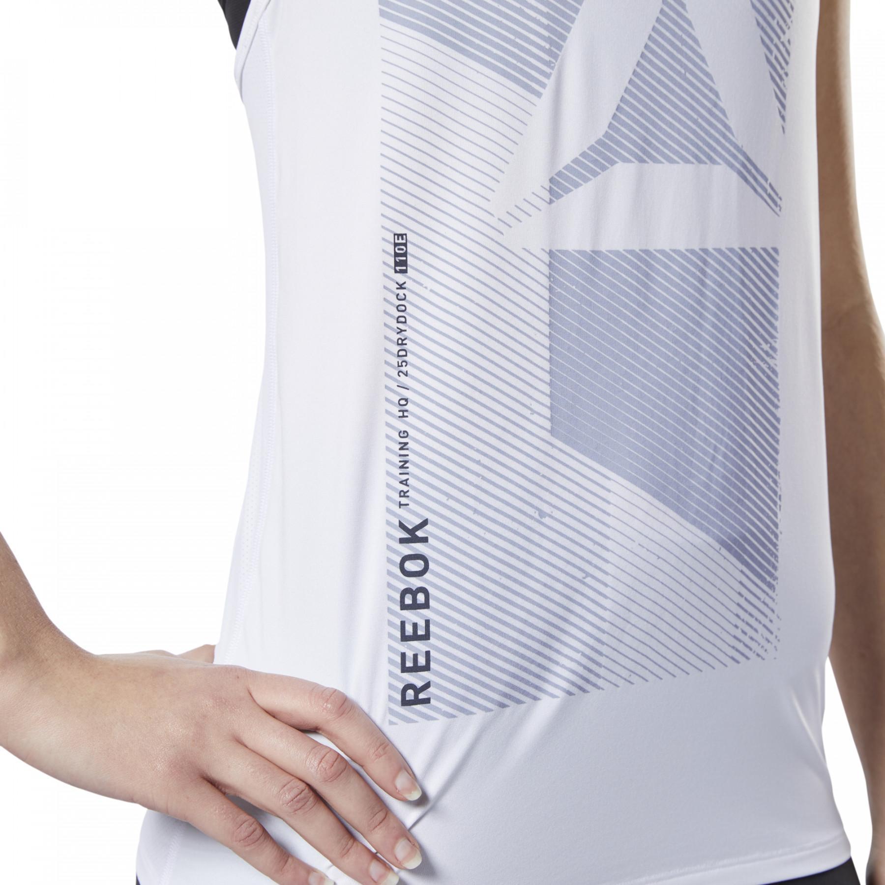 Camiseta de tirantes para mujer Reebok Activchill Logo