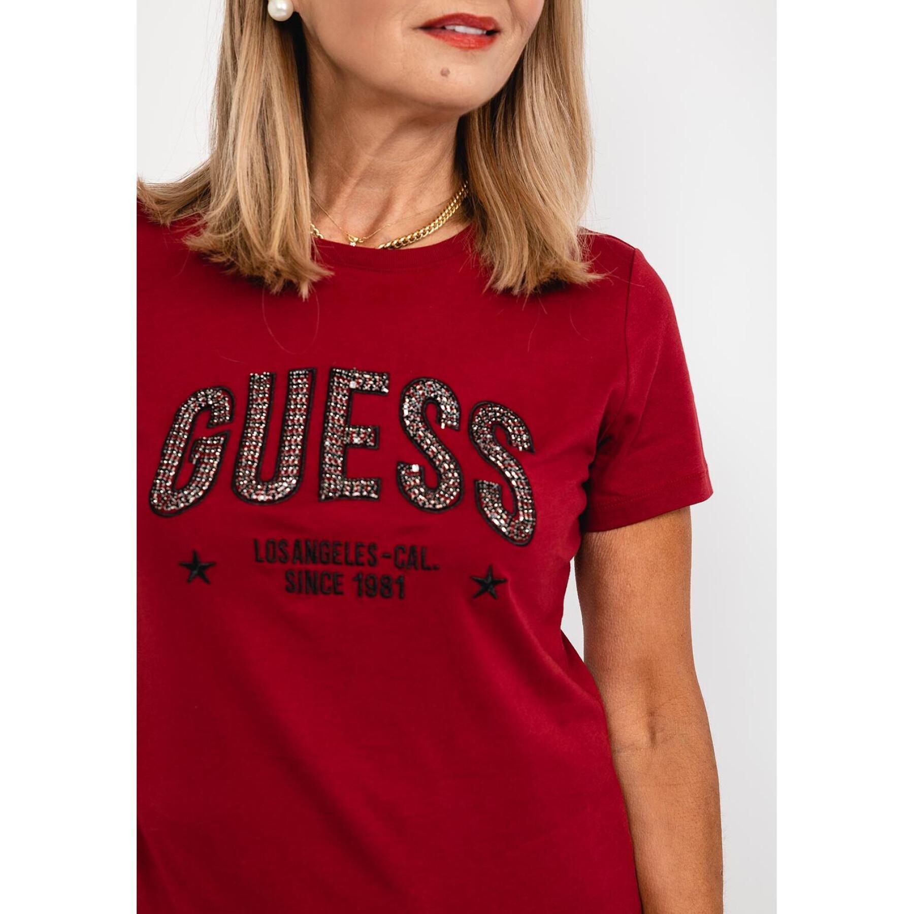 Camiseta de mujer con cuello redondo Guess Mirela