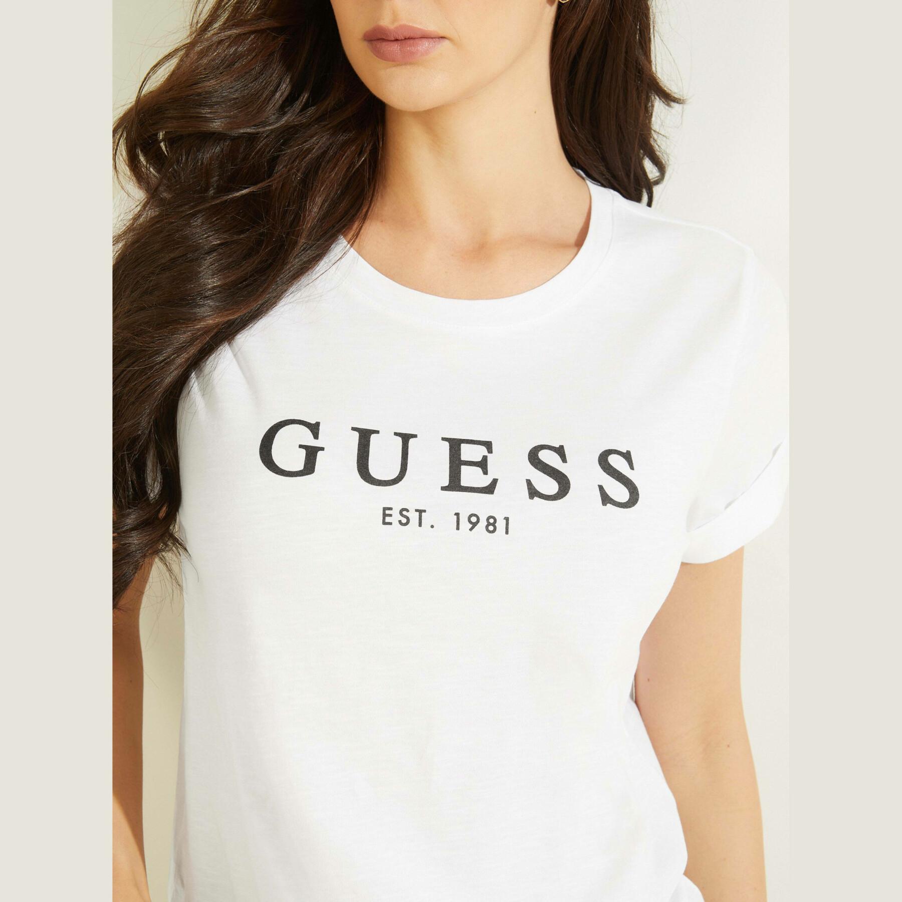 Camiseta de mujer Guess ES 1981 Roll Cuff