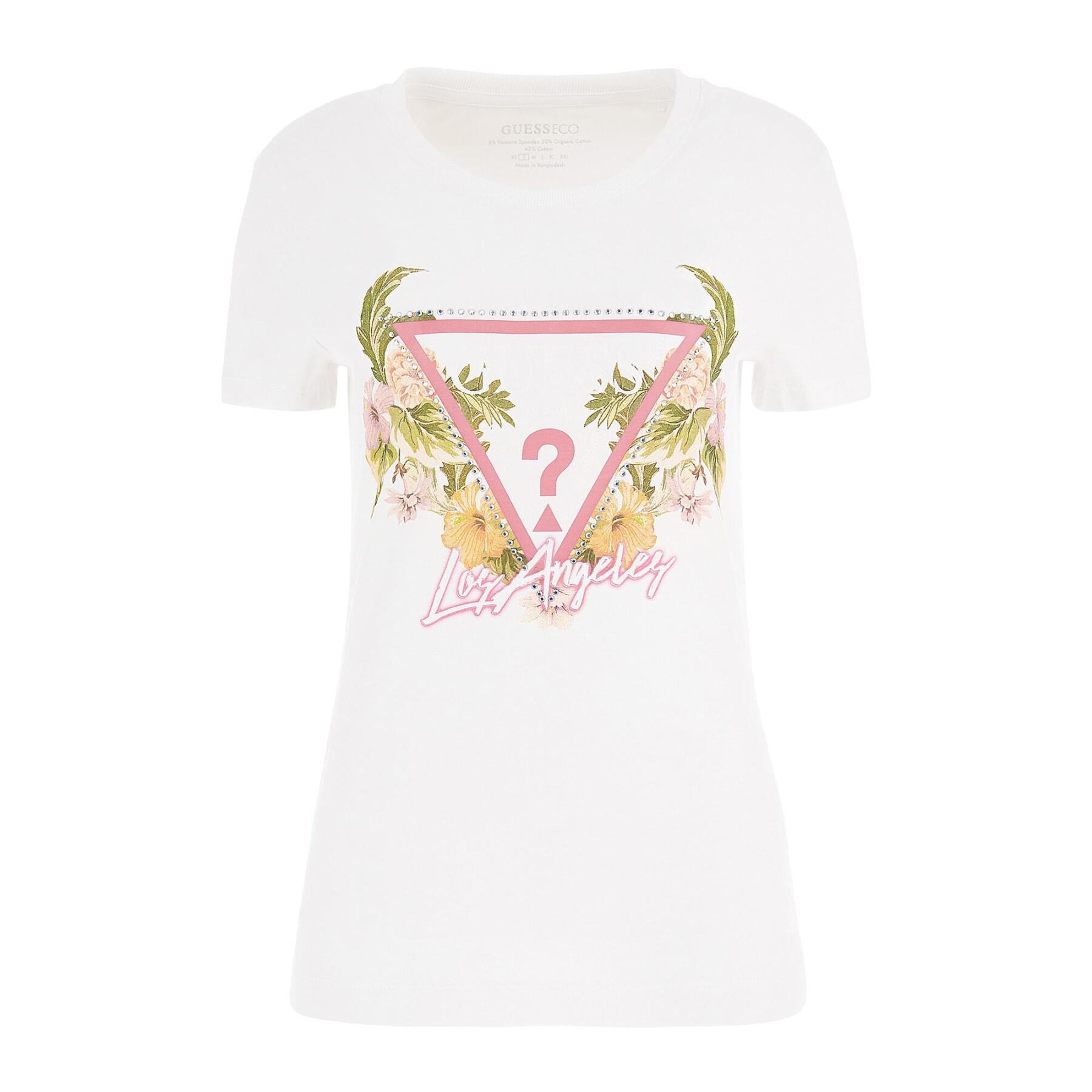 Camiseta de mujer Guess Triangle Flower