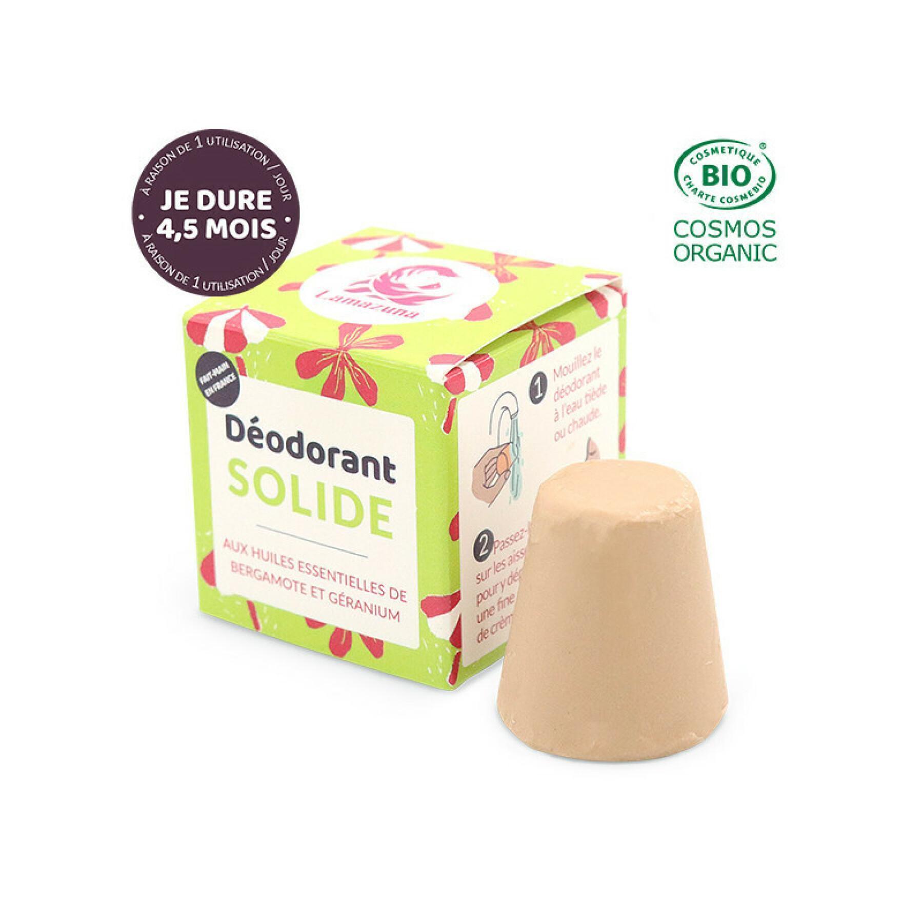 Desodorante sólido - bergamota geranio Lamazuna (30 ml)