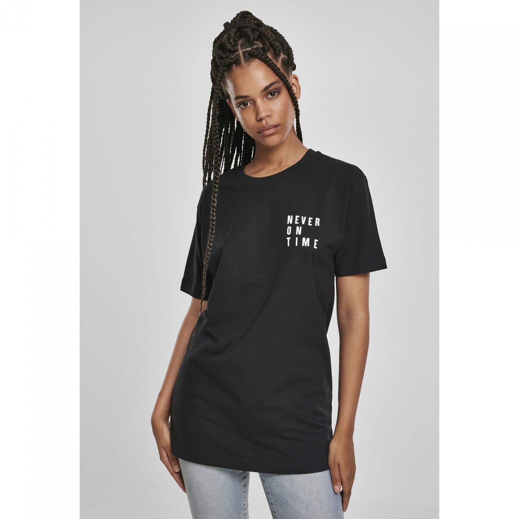 Camiseta mujer Mister Tee never on time
