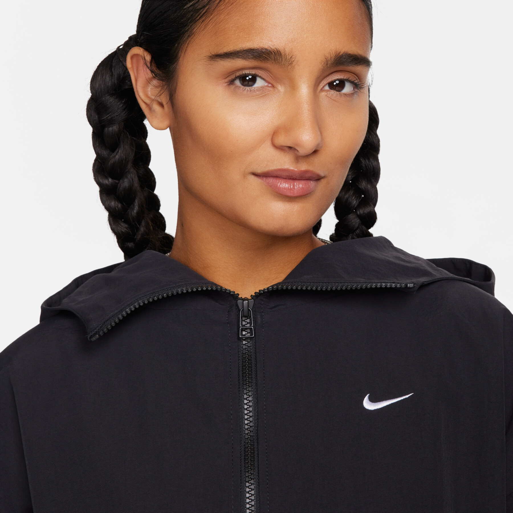 Chaqueta impermeable con capucha oversize para mujer Nike Essential
