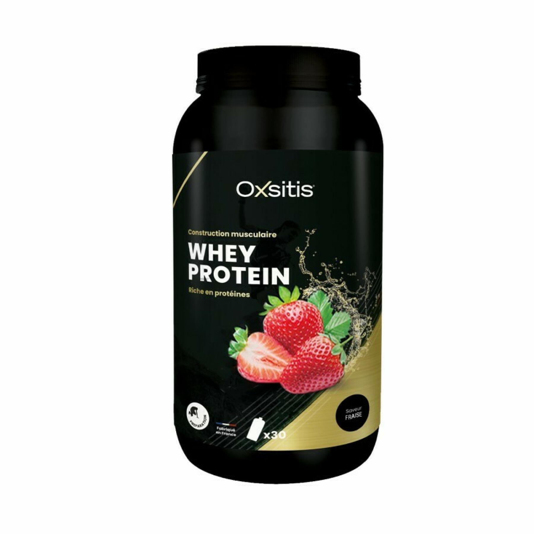 Proteína de suero de leche - fresa Oxsitis 900 g