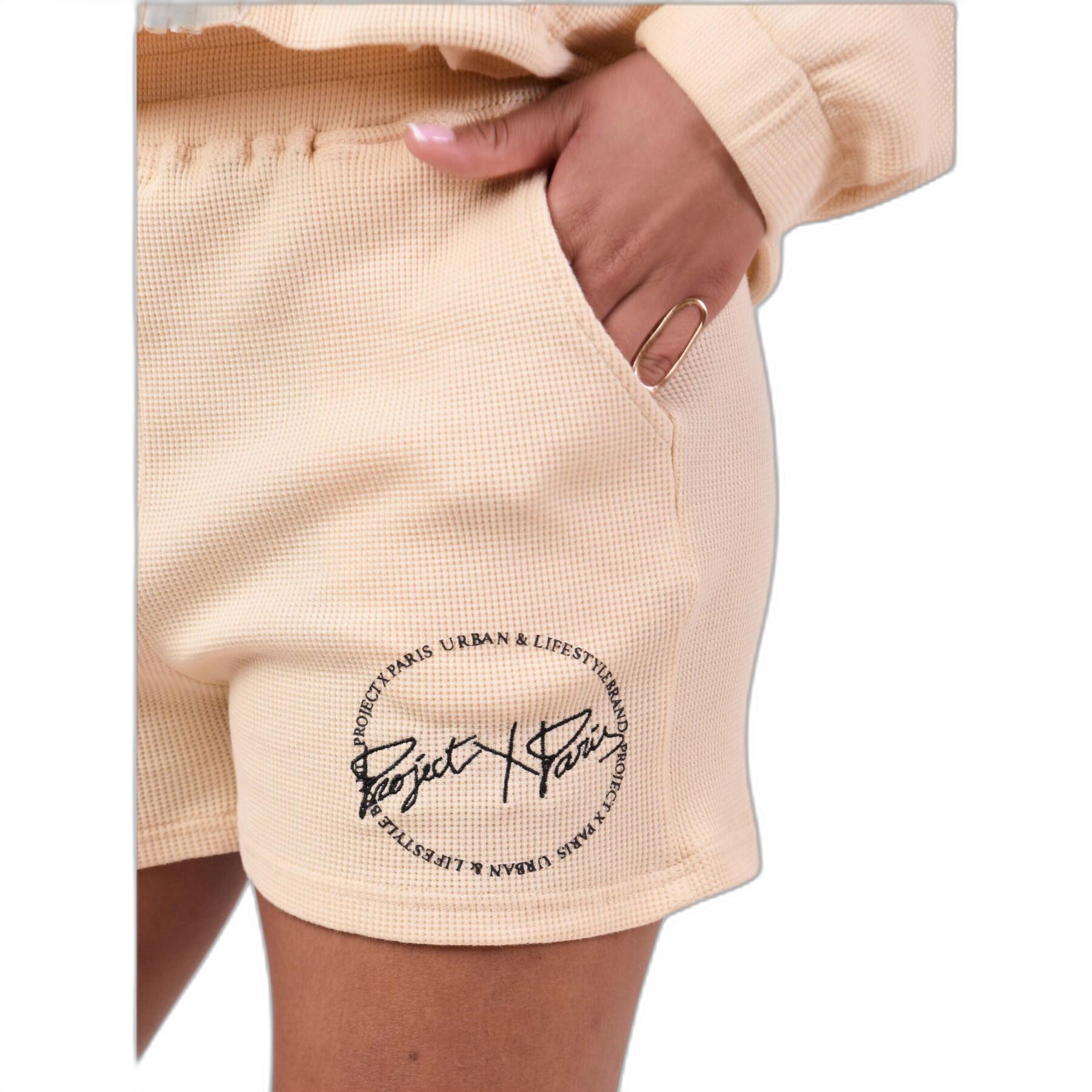 Pantalón corto de punto de piqué para mujer Project X Paris