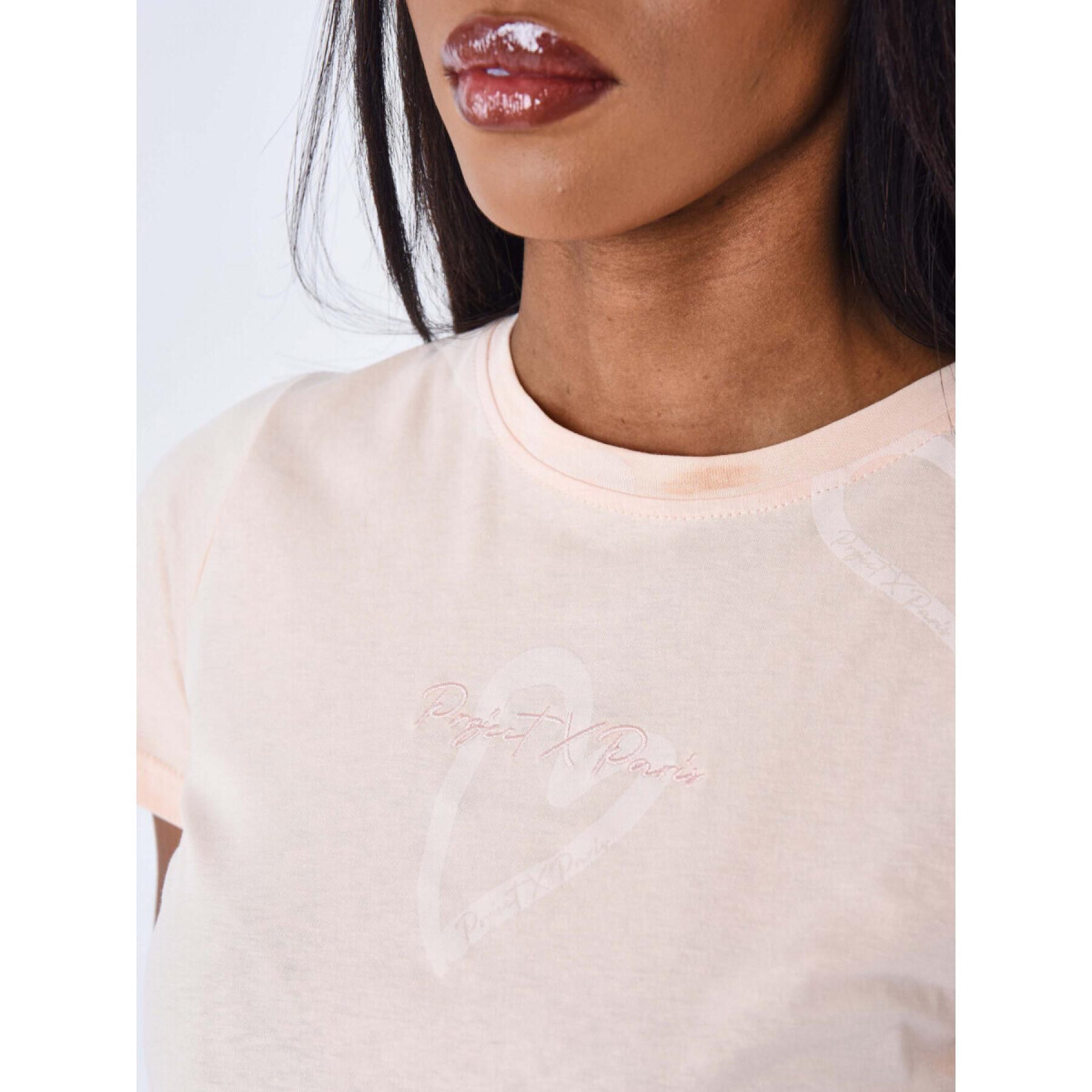 Camiseta de mujer con estampado de corazones Project X Paris