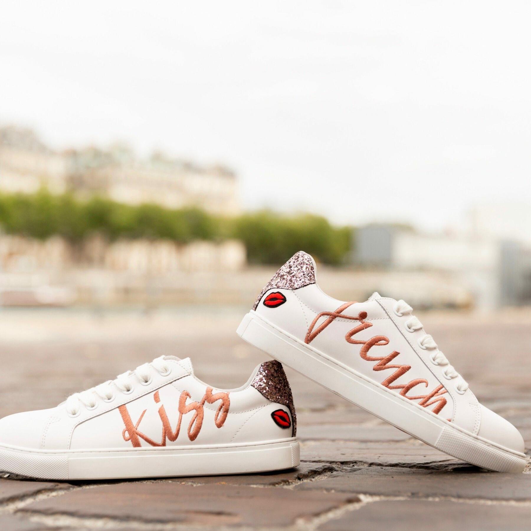 Zapatillas de deporte para mujeres Bons Baisers de Paname Simone-French Kiss