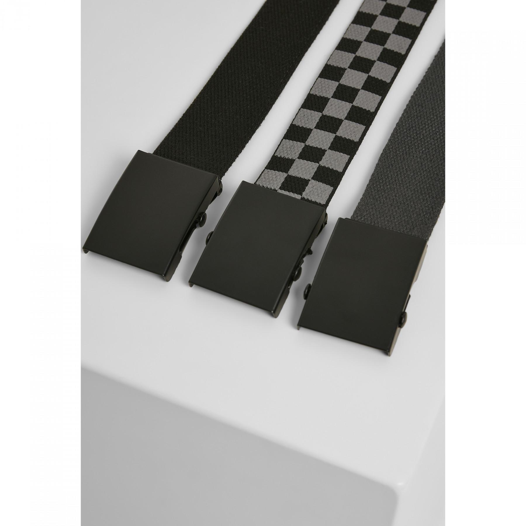 Cinturones básicos clásicos urbanos (x3) 