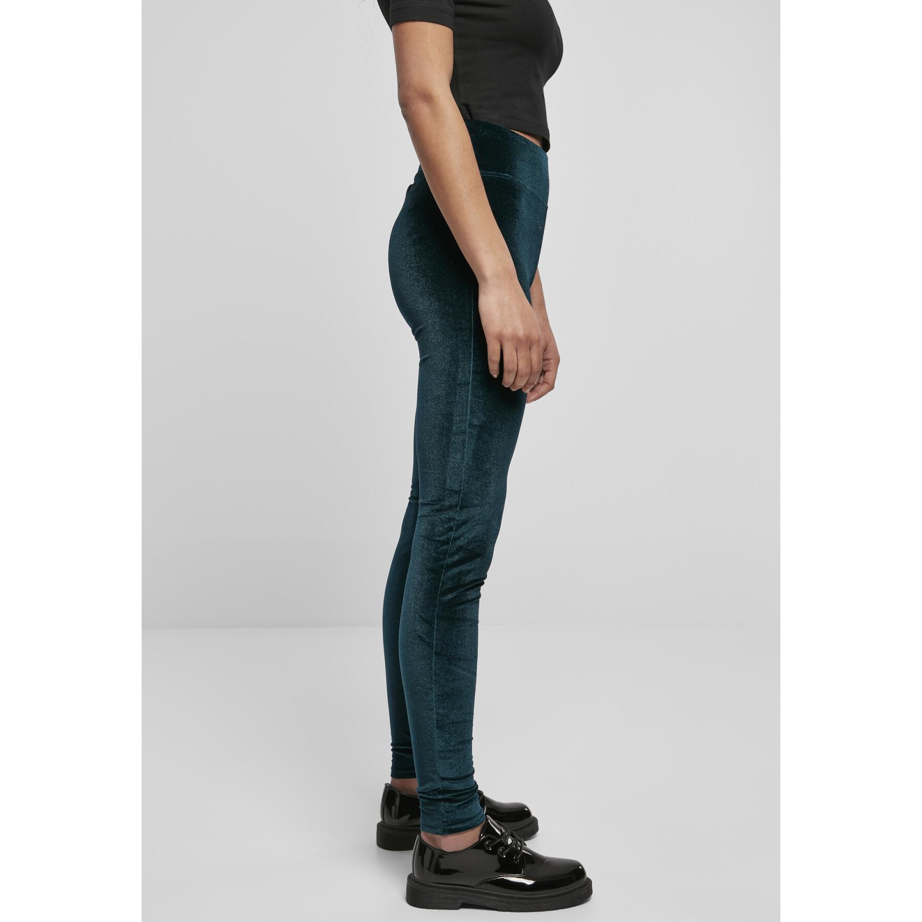 Leggings de cintura alta para mujer Urban Classics velvet(GT)