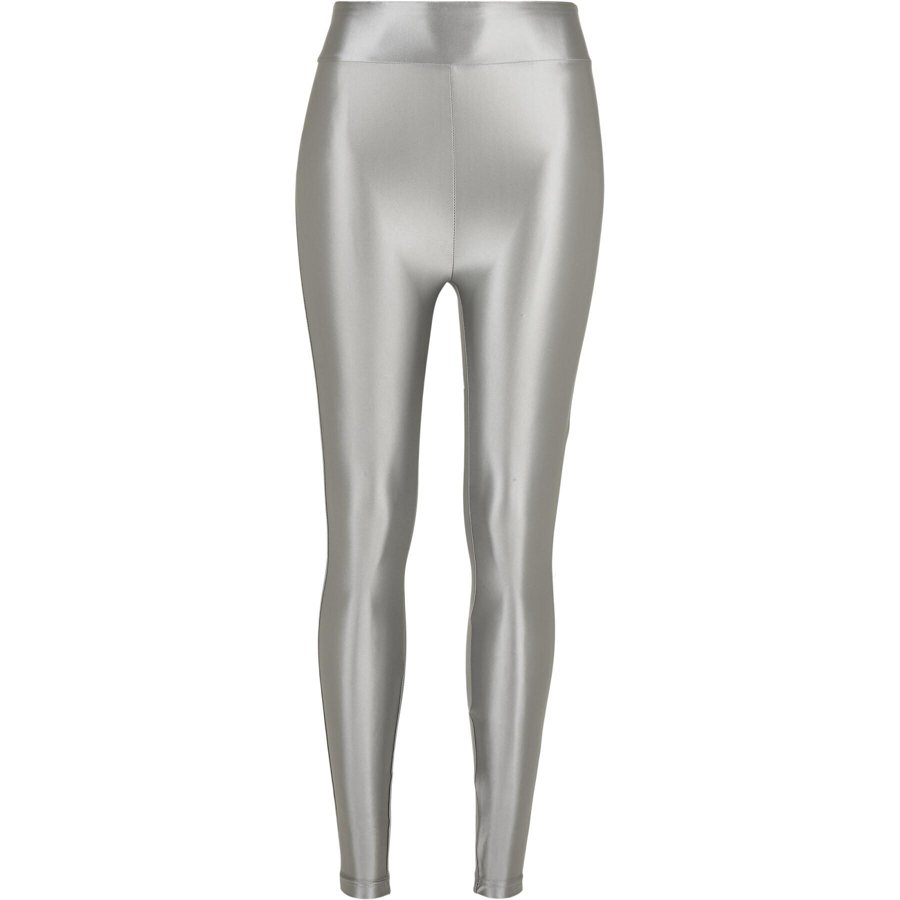 Legging cintura alta mujer tallas grandes Urban Classics Shiny Metalic