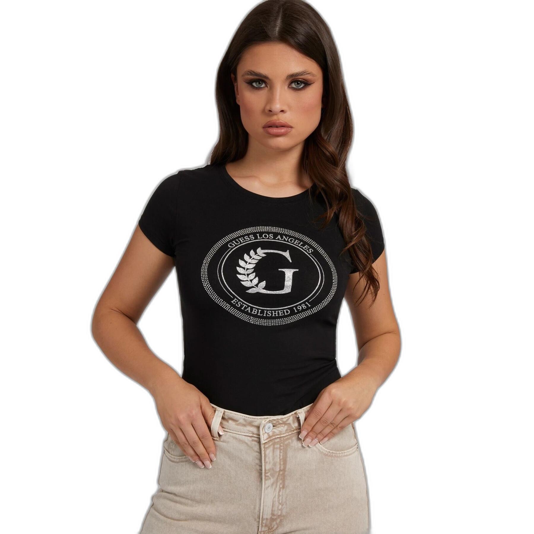 Camiseta de manga corta para mujer Guess Crest R3
