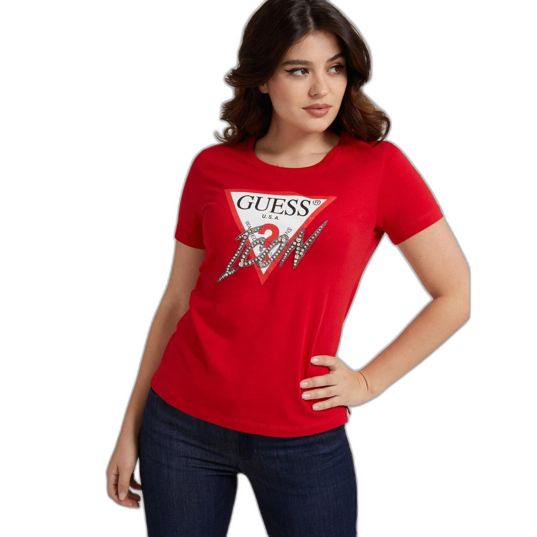 Camiseta de manga corta para mujer Guess CN Icon