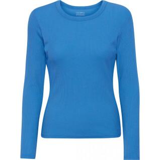 Camiseta de manga larga para mujer Colorful Standard Organic pacific blue