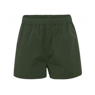 Pantalón corto de sarga para mujer Colorful Standard Organic seaweed green