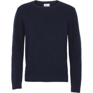 Jersey de lana con cuello redondo Colorful Standard Classic Merino navy blue