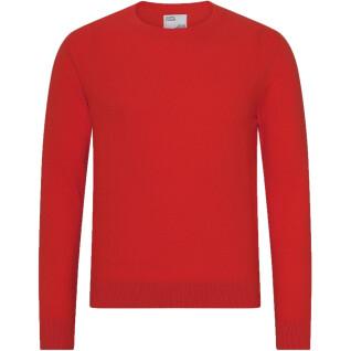 Jersey de lana con cuello redondo Colorful Standard Light Merino scarlet red