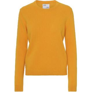 Jersey de lana con cuello redondo para mujer Colorful Standard Classic Merino burned yellow