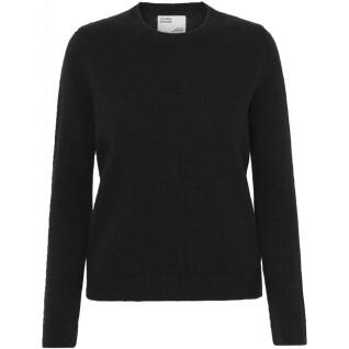Jersey de lana con cuello redondo para mujer Colorful Standard Classic Merino deep black