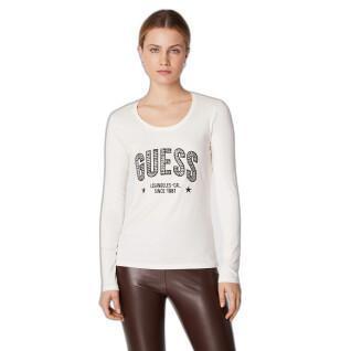 Camiseta de manga larga y cuello redondo para mujer Guess Mirela