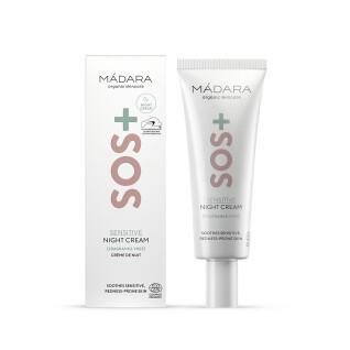 Crema facial de noche Madara SOS+ Sensitive
